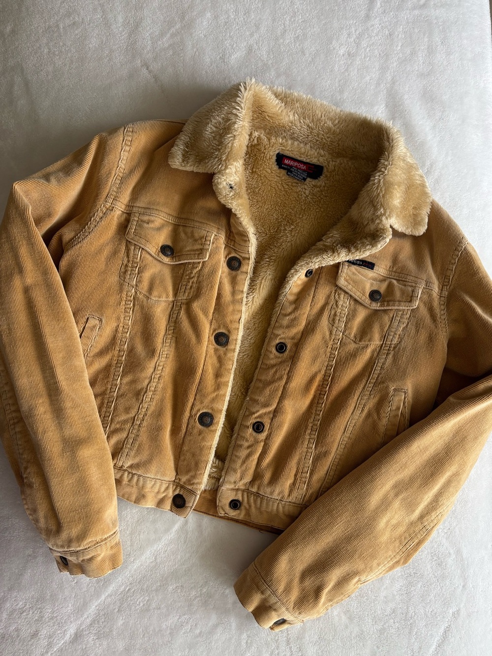 Mariposa Jeans 💌 faux fur lined corduroy jacket